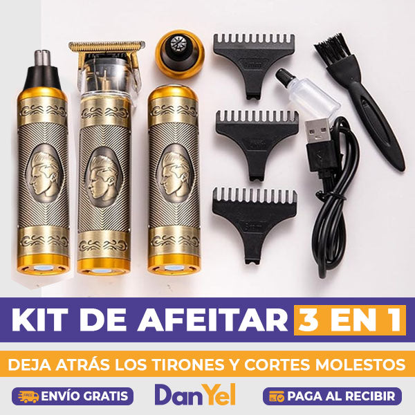 KIT DE AFEITAR 3 EN 1